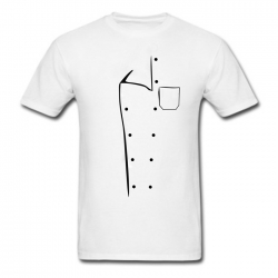 Koszulka T-shirt biała z nadrukiem BLUZA KUCHARSKA